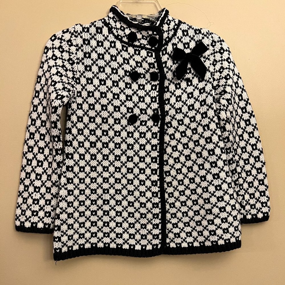 Heirlooms Polly Finders Amazing Knit Sweater Coat For Girls Size 6X